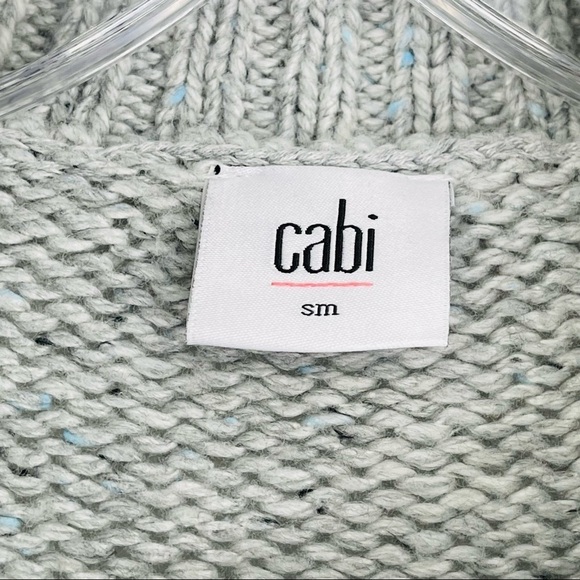 Cabi square stitch cardigan sweater 3006 button front - Picture 3 of 9